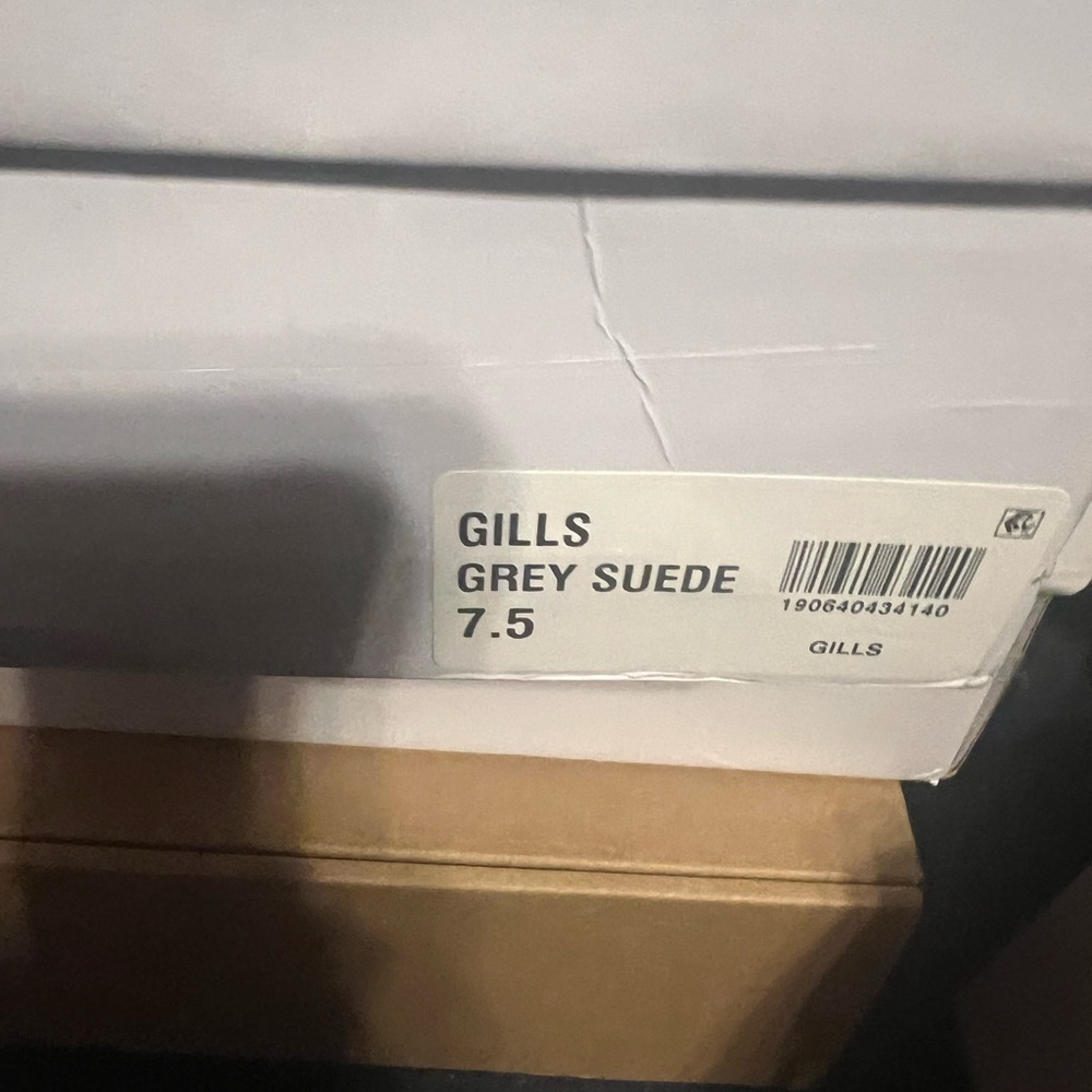 Steve Madden grey sued slip ons